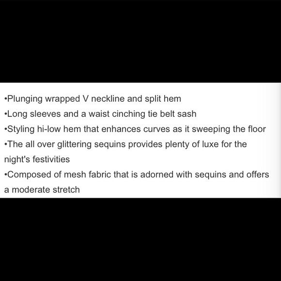 ๐HPx3๐ ๐ค Black Sequins Party Dress ๐ค - Picture 5 of 7